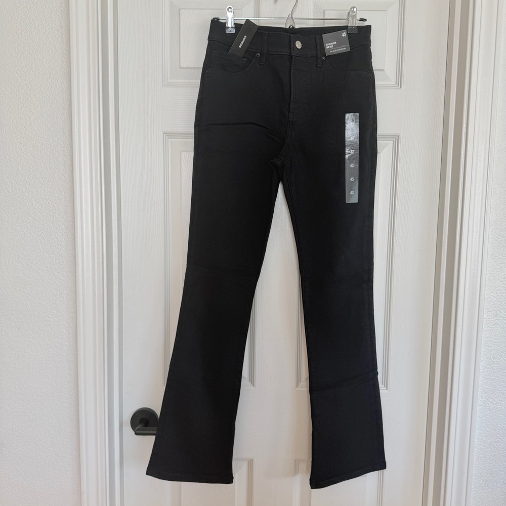 EXPRESS Skyscraper Mid Rise Stay Black Jeans Size 4 Short 4S - Picture 5 of 15